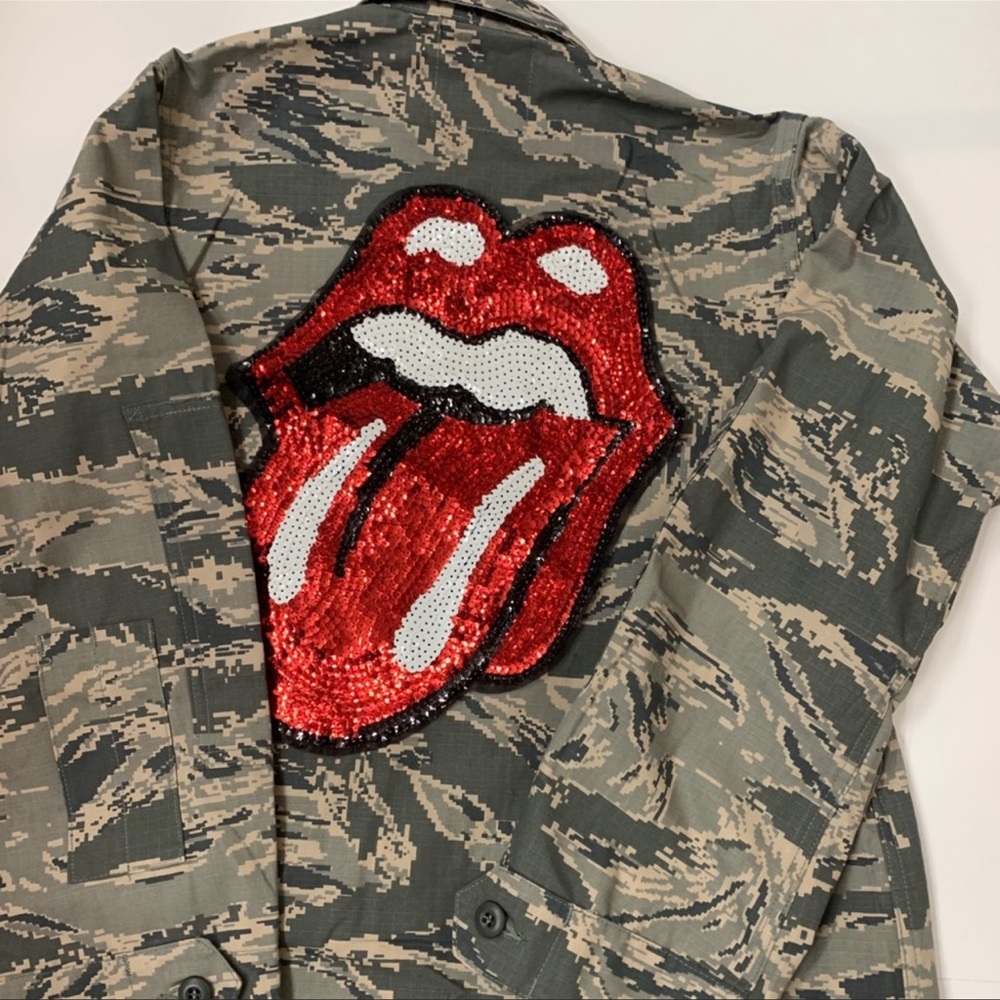 Air Force camouflage jacket Rolling Stones. - Picture 3 of 15